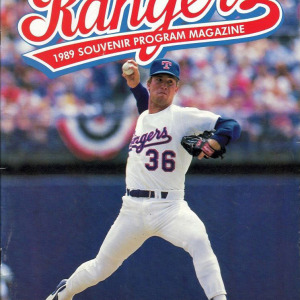 1989 Texas Rangers program