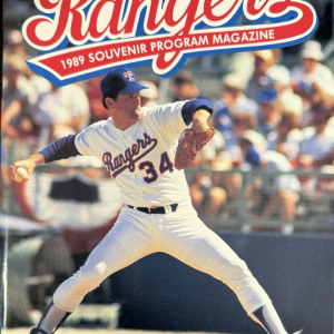 1989 Texas Rangers program