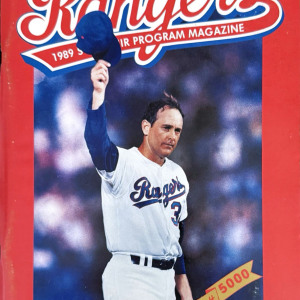1989 Texas Rangers program