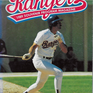 1989 Texas Rangers program