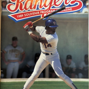 1989 Texas Rangers program