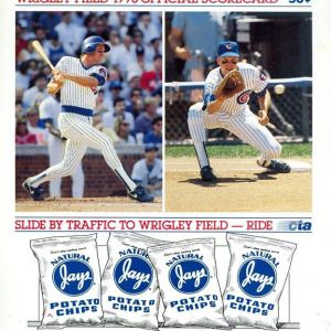 1990 Chicago Cubs scorecard