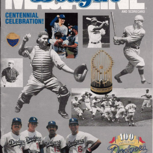 1990 Los Angeles Dodgers program