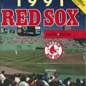 1991 Boston Red Sox program