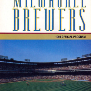 1991 Milwaukee Brewers program
