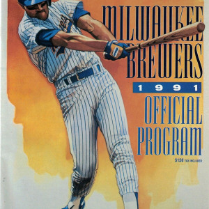 1991 Milwaukee Brewers program