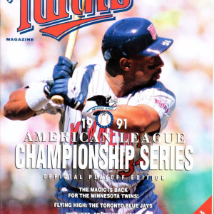 1991 Minnesota Twins ALCS program