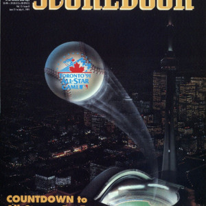 1991 Toronto Blue Jays program
