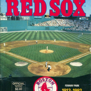1992 Boston Red Sox program