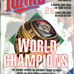 1992 Minnesota Twins program