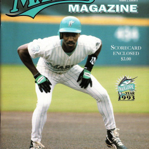 1993 Florida Marlins program