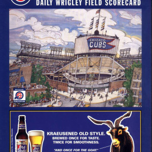 1997 Chicago Cubs scorecard