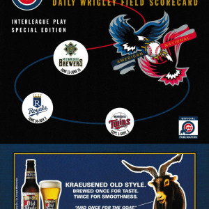 1997 Chicago Cubs scorecard