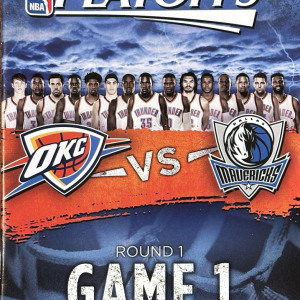 2016 Oklahoma City Thunder playoff program