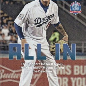 2018 Los Angeles Dodgers program