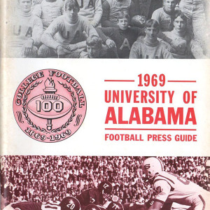 College Football Media Guide: Alabama Crimson Tide (1969)