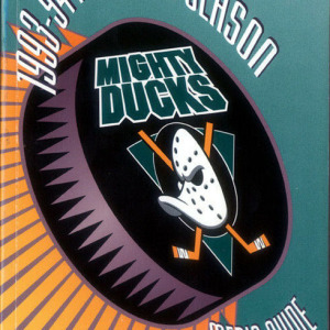 1993-94 Mighty Ducks of Anaheim media guide