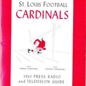 1961 St. Louis Cardinals (NFL) media guide