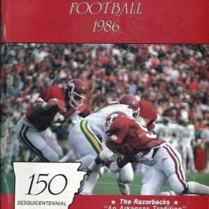 1986 Arkansas Razorbacks football media guide