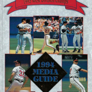 1994 Atlanta Braves media guide