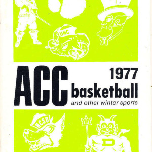 1976-77 Atlantic Coast Conference men's basketball media guide/yearbook