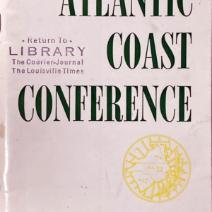 1967-68 Atlantic Coast Conference men's basketball media guide/yearbook