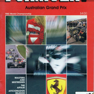 1985 Australian Grand Prix program