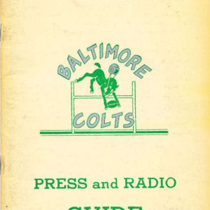 1948 Baltimore Colts (1947-50) media guide