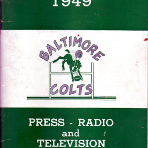 1949 Baltimore Colts (1947-50) media guide