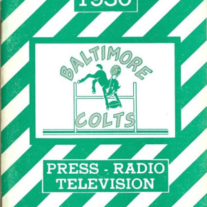 1950 Baltimore Colts (1947-50) media guide