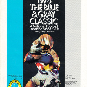 1975 Blue-Gray Football Classic program