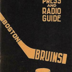 1956-57 Boston Bruins media guide