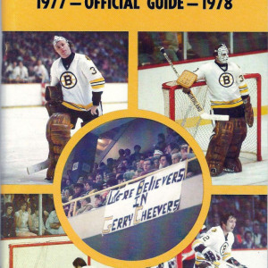 1977-78 Boston Bruins media guide
