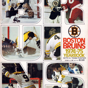 1974-75 Boston Bruins yearbook