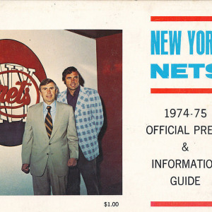 1974-75 New York Nets media guide