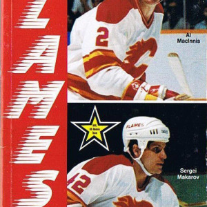 1990-91 Calgary Flames media guide