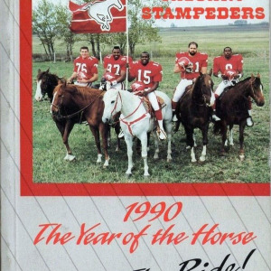 1990 Calgary Stampeders media guide