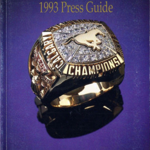 1993 Calgary Stampeders media guide