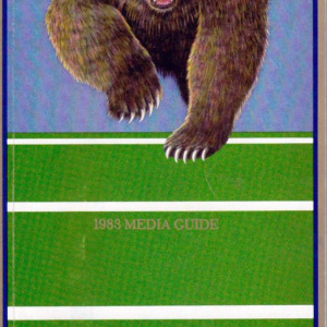 1983 California Golden Bears football media guide