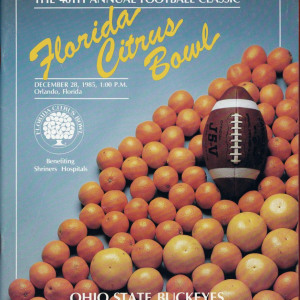 1985 Florida Citrus Bowl program