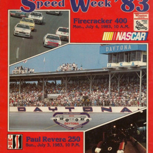 1983 Firecracker 400 program