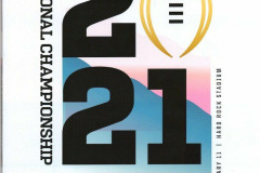 2021 College Football Playoff National Championship program