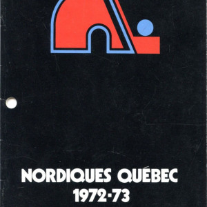 1972-73 Quebec Nordiques media guide/yearbook