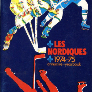 1974-75 Quebec Nordiques media guide/yearbook
