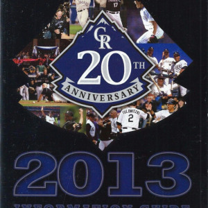 2013 Colorado Rockies media guide
