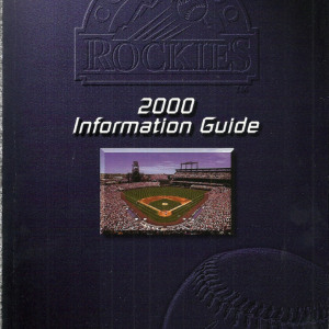 2000 Colorado Rockies media guide