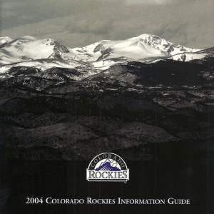 2004 Colorado Rockies media guide
