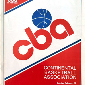 1985 Continental Basketball Association (CBA) All-Star Game program