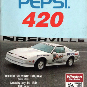 1984 Pepsi 420 program
