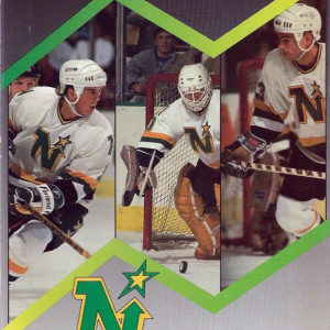 1990-91 Minnesota North Stars media guide